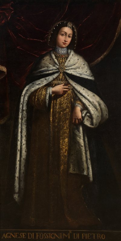 Porträt von Agnese, Ehefrau von Pietro von Unbekannt Unbekannt